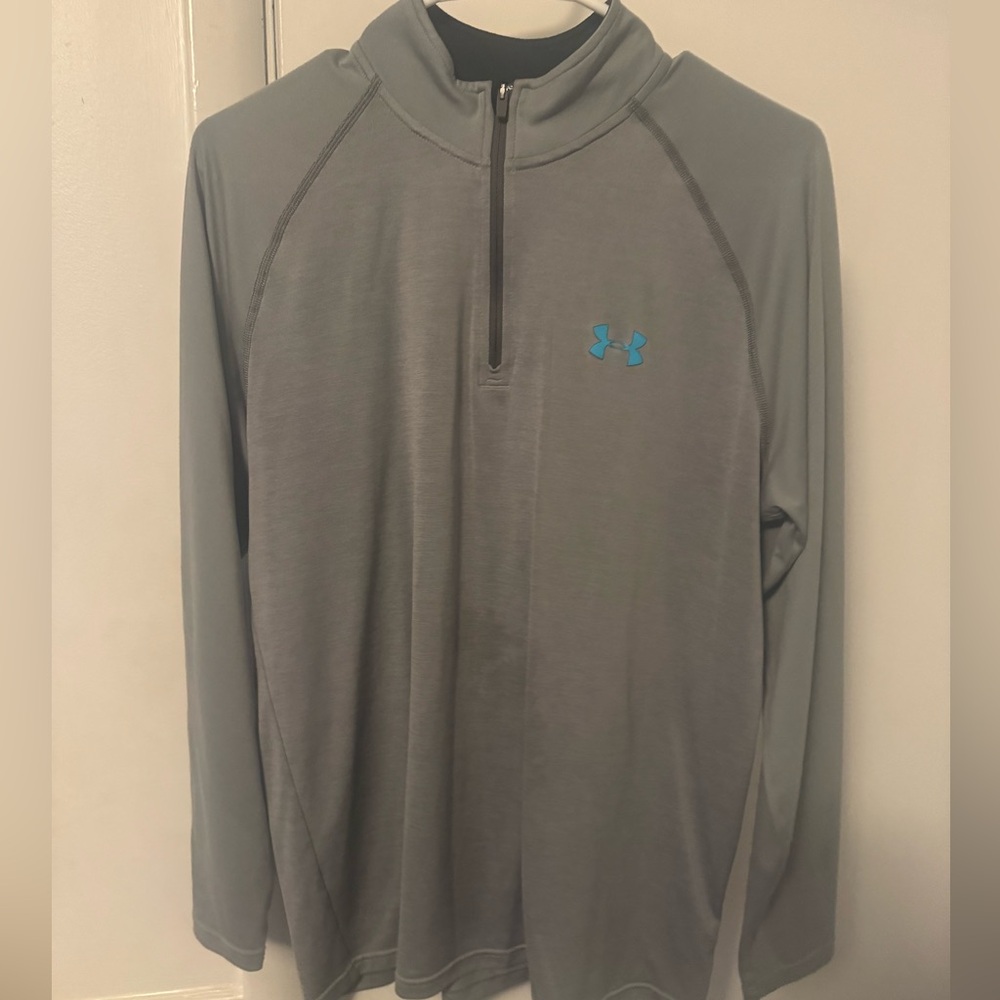 Mens (medium) Under Armour 3/4 zip long sleeve